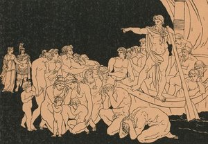 Charon And The Ghosts — Bartolomeo Pinelli