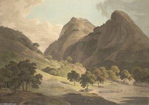 Jag Deo And Warrangur, Hill Forts In The Barramah'l — Thomas And William Daniell