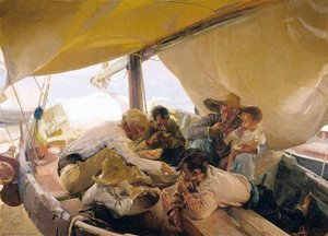 Eating On The Boat — Joaquín Sorolla Y Bastida