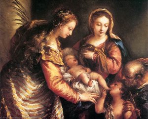 Holy Family With St John The Baptist And St Catherine — Gianantonio Guardi
