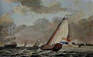 View Of Rammekens Of Walcheren Sun — Aert Schouman