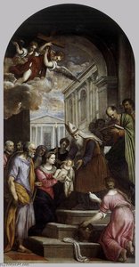 Presentation Of Jesus In Temple — Jacopo Palma Il Giovane
