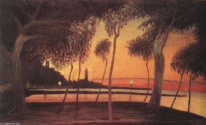 Sunset In Napoli Bay — Tivadar Csontváry Kosztka