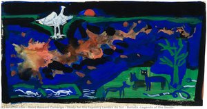 Study For The Tapestry Lendas Do Sul - Boitatá (legends Of The South) — Iberê Bassani Camargo