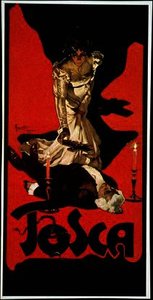 Poster Advertising A Performance Of Tosca — Adolfo Hohenstein
