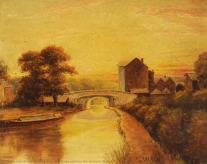 The Canal Bridge And Flour Mill, Norwood, Southall — Ernest A. L. Ham