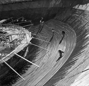 National Congress Under Construction, Brasília, Df. Brazil — Marcel Gautherot
