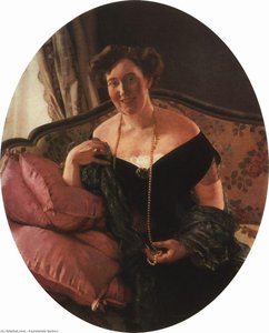 Portrait Of M. Karpova — Konstantin Andreevic Somov