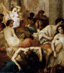 Romans Of The Decadence (detail) — Thomas Couture