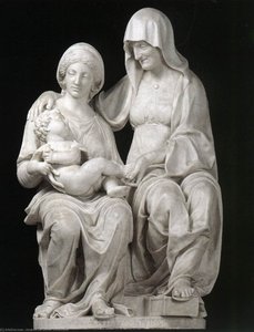 Madonna And Child With St Anne — Andrea Dal Monte Sansovino