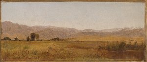 Snowy Range And Foothills From The Valley Of Valmont, Colorado — John Frederick Kensett