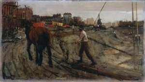 Building Site, George Hendrik Breitner, C. 1900 — George Hendrik Breitner