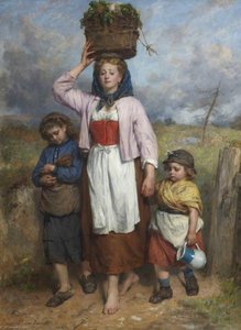 A Lowland Lassie — Thomas Faed