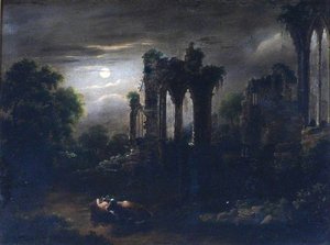 Ruined Church By Moonlight — Sebastian Pether