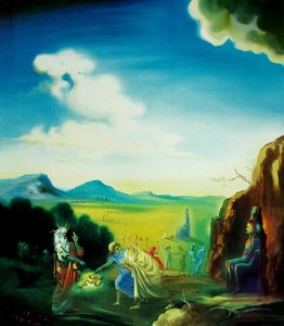 Moses And The Pharaoh, 1966 — Salvador Dalí
