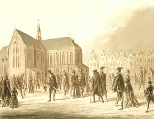 Thanksgiving In The Great Church Of Alkmaar — Alexandre Ver Huell