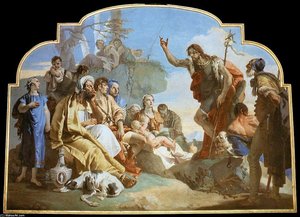 John The Baptist Preaching — Giovanni Battista Fontana