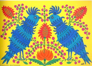 Two Kites — Maria Primachenko