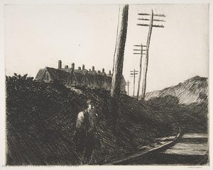 La Voie Ferrée — Edward Hopper