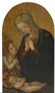 Madonna And Child With The Infant Saint John The Baptist — Pseudo Pier Francesco Fiorentino