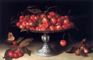 Cherries In A Silver Compote — Fede Galizia