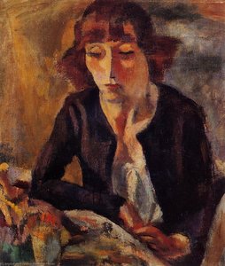 Portrait Of Hermine David — Julius Mordecai Pincas