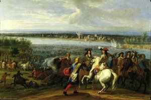 Der Rheinübergang Von 1672 — Adam Frans Van Der Meulen