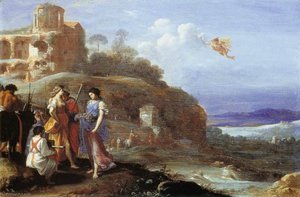 Mercury And Herse — Cornelius Van Poelenburgh