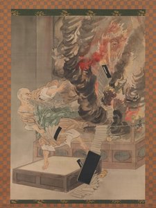 The Fury Of Monk Raigō — Kobayashi Kiyochika