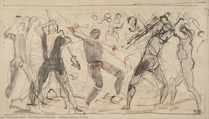 Étude Compositionnelle Pour Le Retraite De Marignano — Ferdinand Hodler
