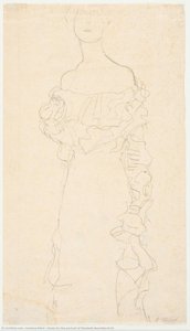 Studie Zum Porträt Von Elisabeth Bachofen-echt — Gustav Klimt