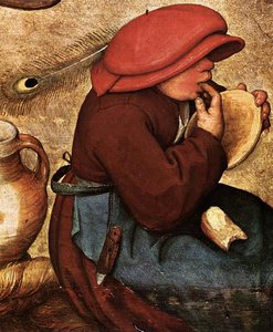 Peasant Wedding (detail) — Pieter Bruegel The Elder