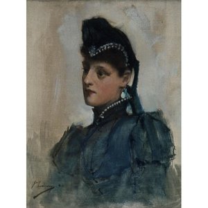 Portret Van Een Jonge Vrouw — Sir John Lavery