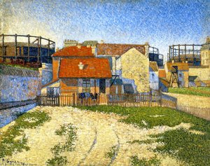The Gas Tanks At Clichy — Paul Signac