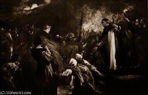The Arrival Of Cardinal Wolsey At Leicester Abbey — John Gilbert