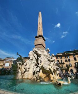Fontana Dei Quattro Fiumi (fountain Of The Four Rivers) — Gian Lorenzo Bernini