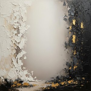 Fragmented Radiance: A Monolithic Study Of Ethereal Light And Obsidian Texture — David Moreau