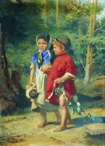 Peasant Children — Aleksei Ivanovich Korzukhin