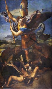 São Miguel Dominando O Demônio — Rafael