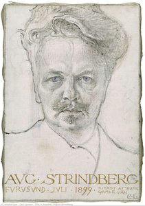 Title In Swedish: August Strindberg — Carl Larsson