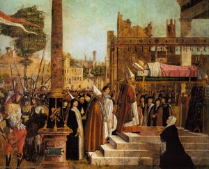 Martyrdom Of The Pilgrims And The Funeral Of St Ursula (detail) — Vittore Carpaccio