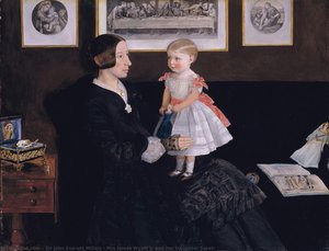 Mrs James Wyatt Jr And Her Daughter Sarah — Džon Everet Milje