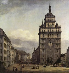 The Kreuzkirche In Dresden — बर्नार्डो बेलोटो