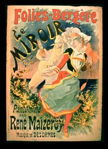 Poster For 'le Miroir' At The Folies-bergere — Jules Chéret
