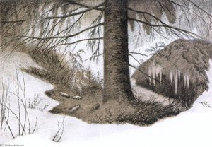 Forest's Wintergarden — Theodor Kittelsen