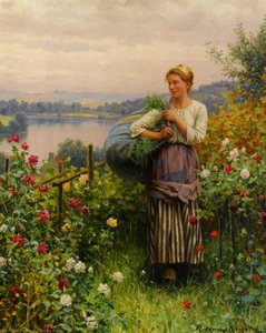 The Rose Garden — Daniel Ridgway Knight