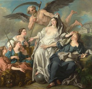 Time Unveiling Truth — Jean François De Troy