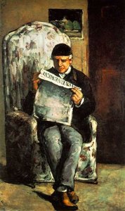 Der Künstler Vater Liest Seine Zeitung — Paul Cézanne