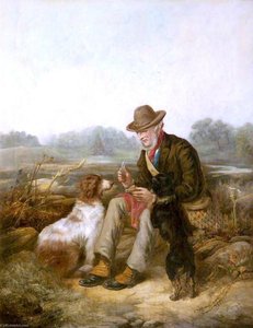 Gamekeeper With Spaniels — Richard Ansdell