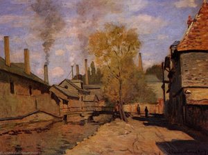 Robec-bekken, Rouen (også Kjent Som Fabrikker Ved Deville, Nær Rouen) — Claude Monet